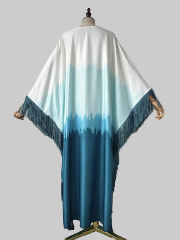 Ombre Long-Sleeve Modest Maxi Dress for Eid, product view 2 2