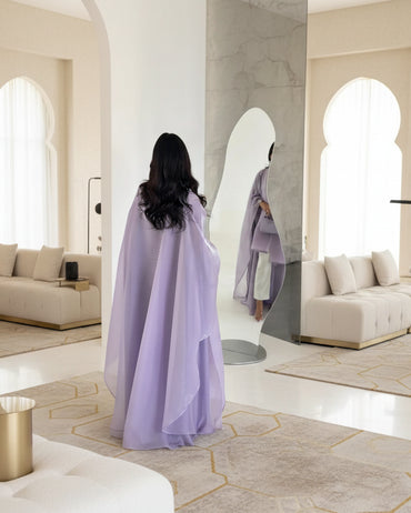 Solid Open Abaya Style 02 for Eid, product view 2 2