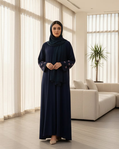 Embroidered Kaftan and Hijab Set, product view 7 7