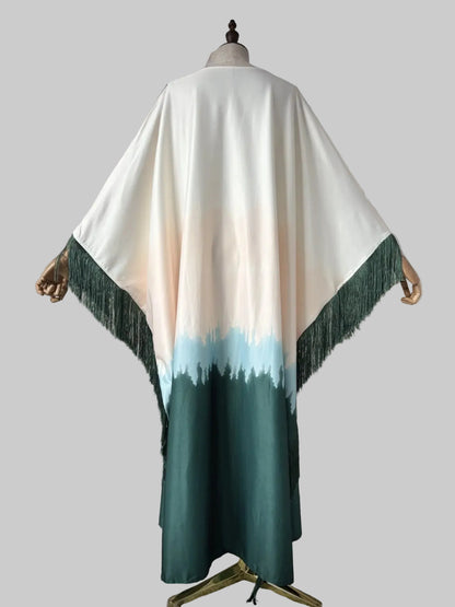 Ombre Long-Sleeve Modest Maxi Dress for Eid, product view 5 5