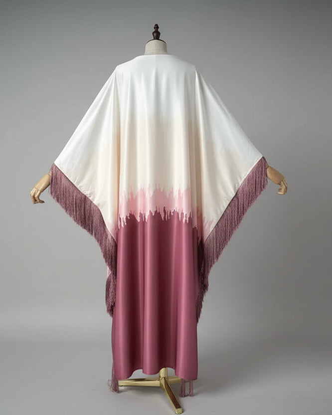 Ombre Long-Sleeve Modest Maxi Dress for Eid, product view 8