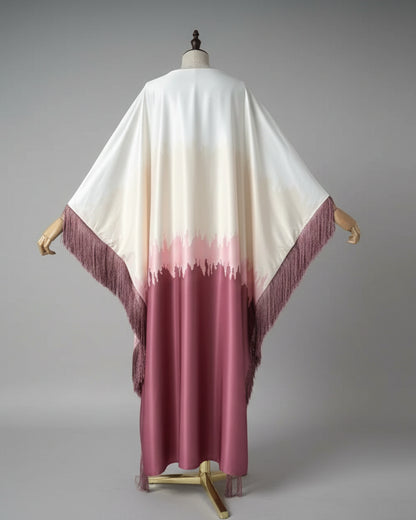 Ombre Long-Sleeve Modest Maxi Dress for Eid, product view 8 8