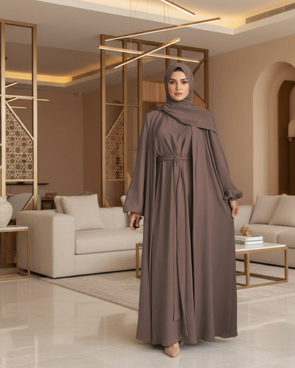Solid Abaya for Everyday Wear, product view 3 3